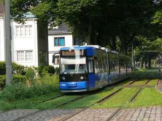 Linie 8 in der nördlichen Wachmannstraße