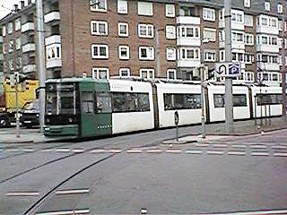 Linie 3 kurz vor der Haltestelle Faulenstraße