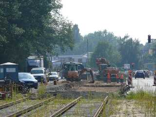 Gleisbau am Weserpark