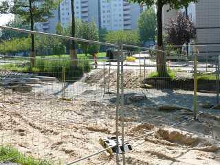 An der Baulücke