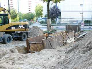 An der Baulücke