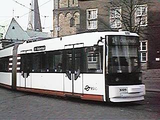 Linie 1E an der Domsheide