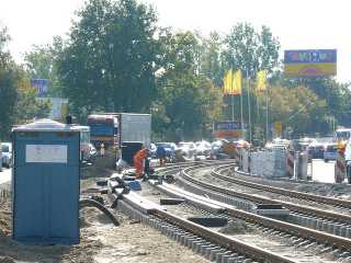 Südlich der Haltestelle Weserpark