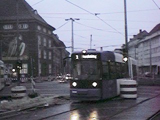 Linie 1 am Hauptbahnhof