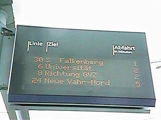 Linie 8 zum GVZ ?